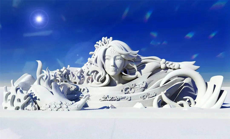 哈爾濱雪雕設計制作公司帶你了解雪雕是如何制作的